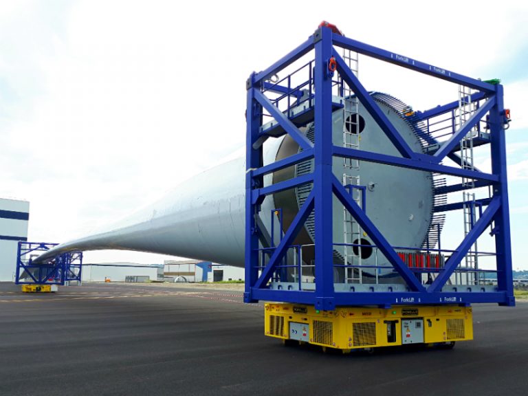 Wagen für die Handhabung von Windturbinenflügeln