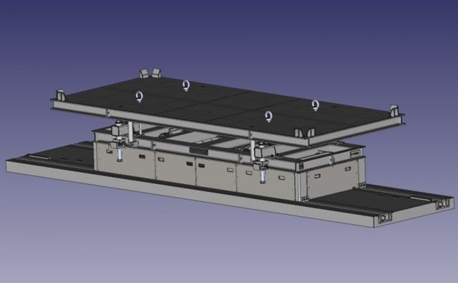Carrello su rotaia alimentato a batteria per il trasporto 20-t-