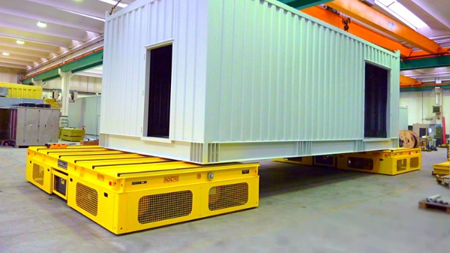 Elektrische-Batterie-SPMT-SELBSTANGETRIEBENE-TRANSPORTER
