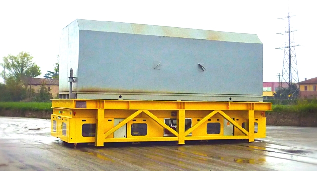 CARRELLI SEMOVENTI GOMMATI A BATTERIA – STERZATURA OMNIDIREZIONALE – OMNI