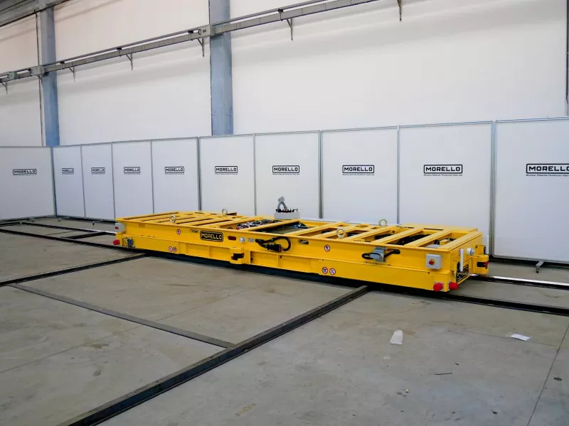 Carrello di trasferimento automatico 25 t su rotaie ortogonali SBA-8R