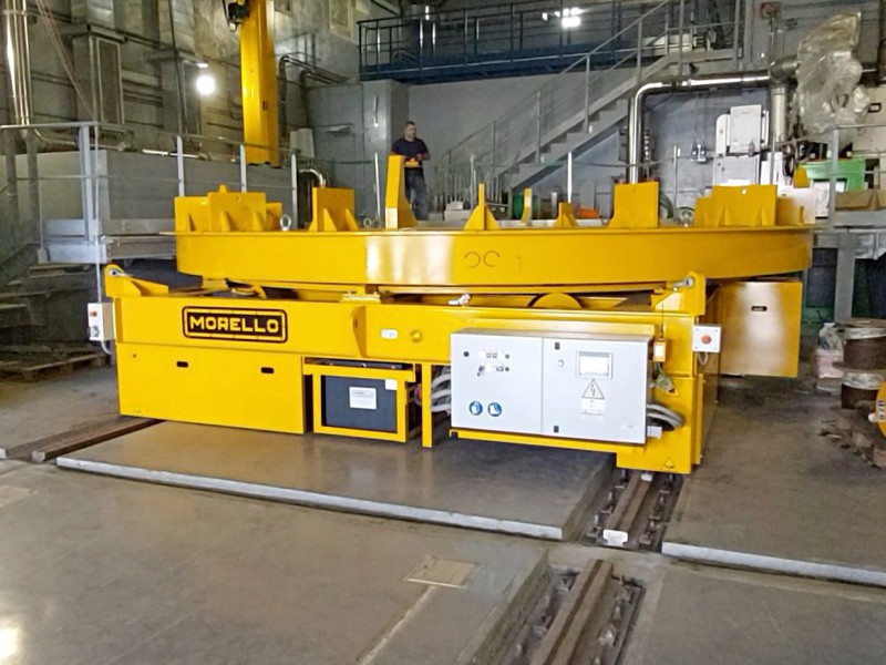 130 T - Chariot de transfert avec plate-forme rotative pour le démantèlement nucléaire - SBA 130 T - Chariot de transfert avec plate-forme rotative pour le démantèlement nucléaire - SBA