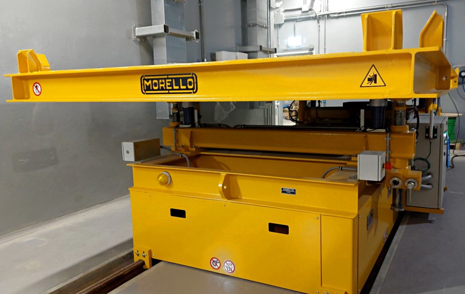 20 t - Rail cart with lifting deck for nuclear facility - SBA