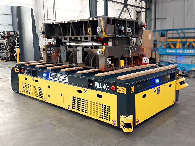 40 T - AGV POUR LE TRANSPORT DE MOULES DE PRESSE 40 T - AGV POUR LE TRANSPORT DE MOULES DE PRESSE