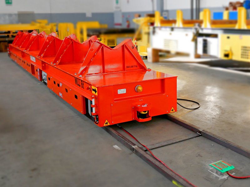 6 T - BATTERY DRIVEN AUTOMATIC TRANSFER CART FOR STEEL PIPES - SBA 6 T - BATTERY DRIVEN AUTOMATIC TRANSFER CART FOR STEEL PIPES - SBA