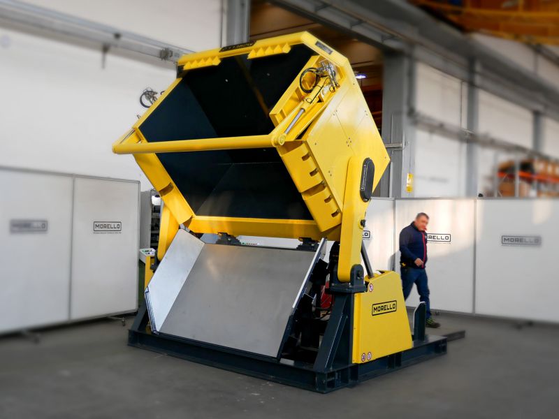 12 T - HEAVY DUTY STEEL BIN TILTER - 135° 12 T - HEAVY DUTY STEEL BIN TILTER - 135°